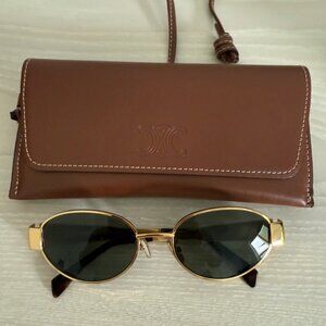 Celine Paris sunglasses,gold frane